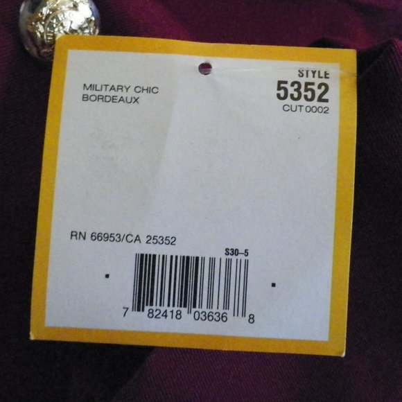 **HOST PICK** Albert Nipon Studio Blazer Military Chic Red Wool Blend Size 14 - Picture 7 of 8